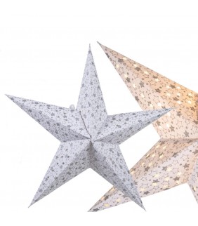 Estrella navideña de papel para colgar 45cm