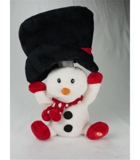 Muñeco navideño en movimiento Muñeco de nieve 