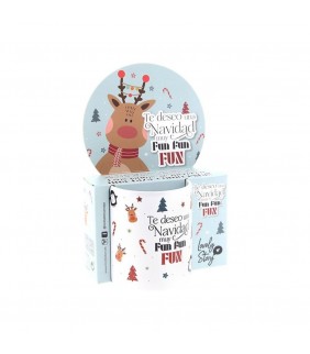 TAZA NAVIDAD - TE DESEO UNA NAVIDAD MUY FUN FUN FU