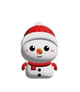 Sacapuntas 3D Muñeco de Nieve