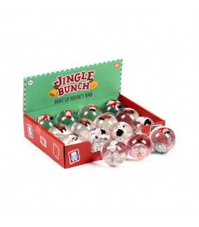Pelota de Juguete con Luz LED Saltarina Navidad Ji