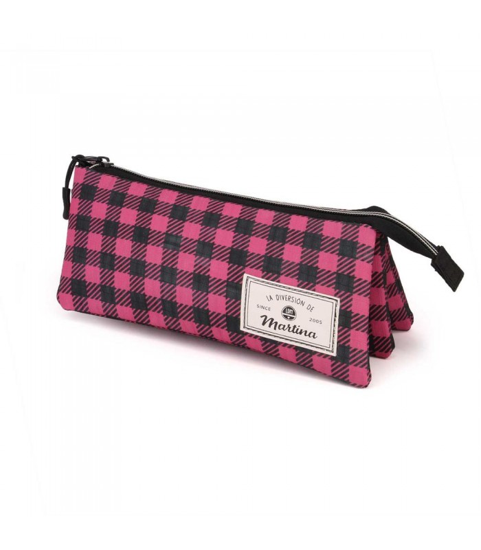Estuche triple Martina Pink