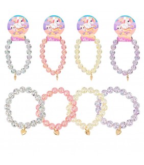 Ylvi pulsera con bolas de purpurina