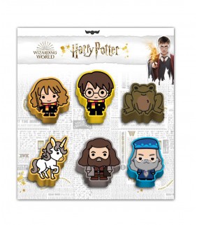 Harry Potter Multicolor Set de 6 Gomas de Borrar H