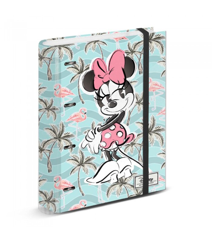 Minnie Mouse Turquesa Carpesano 4 Anillas P  Cuadr