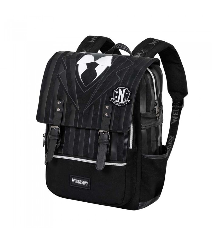 Miércoles Negro Mochila Oxford Miércoles Uniform