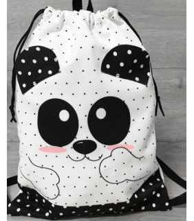 Mochila Saquito Oso Panda
