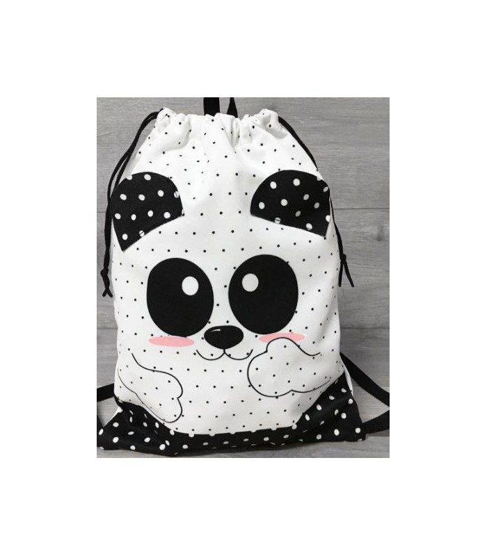 Mochila Saquito Oso Panda