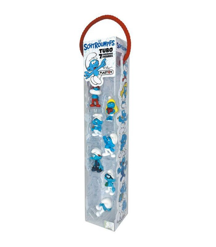 BLISTER 7 FIGURAS LOS PITUFOS 5CM