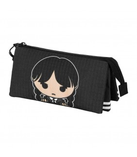 Miércoles Gris Estuche Portatodo Triple Miércoles 