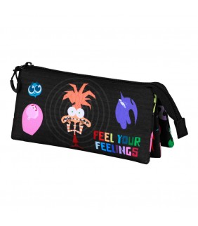  Inside Out 2 Multicolor Estuche Portatodo Triple 