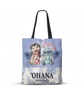Lilo y Stitch Lila Bolsa de la Compra Shopping lt
