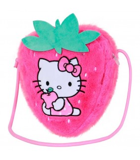 Hello Kitty Strawberry-Bolso Bandolera Soft  Rosa