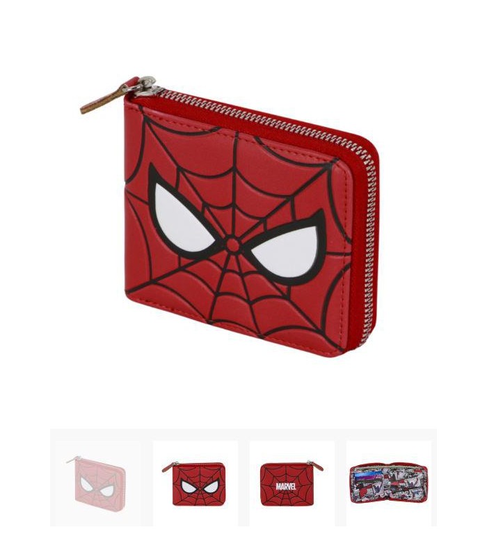 CARTERA Spiderman cremallera