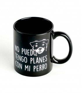 Taza con mensaje No puedo tengo planes con mi perr