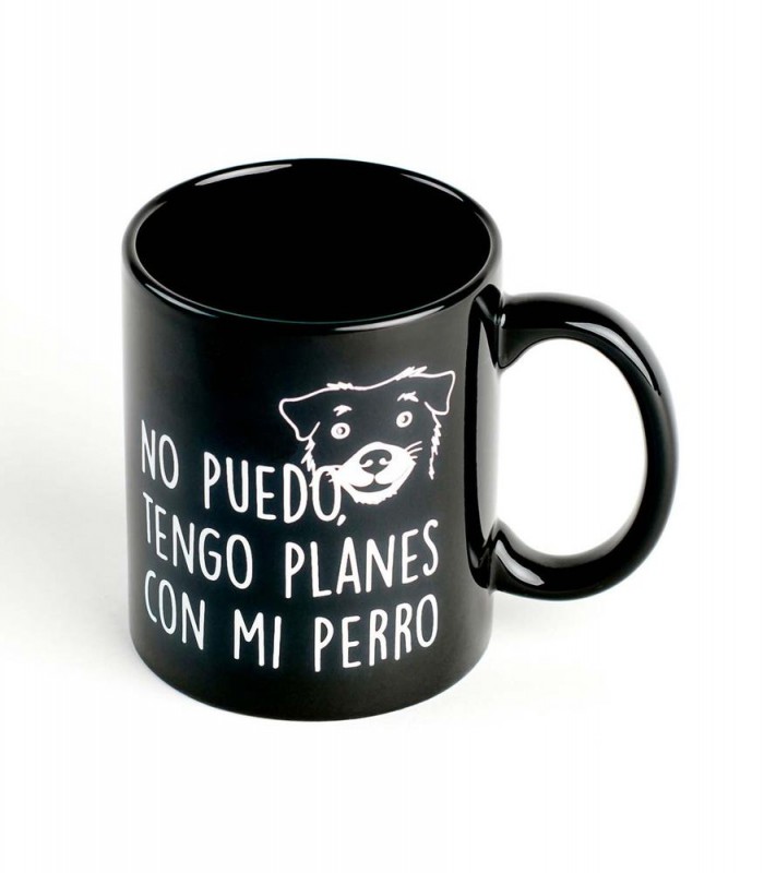 Taza con mensaje No puedo tengo planes con mi perr