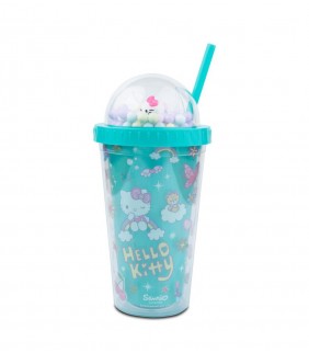 Vaso con pajita Hello Kitty - Mint