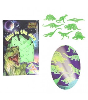 Dino World pegatinas glow in the dark