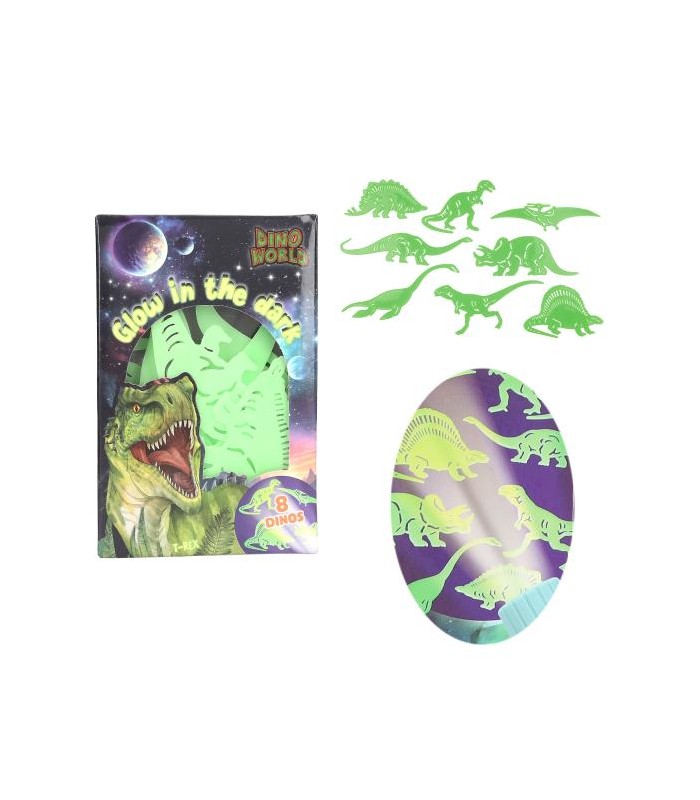 Dino World pegatinas glow in the dark