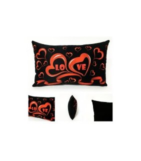 Cojin  LOVE NEGRO ALMOHADA LONT MED 35CM