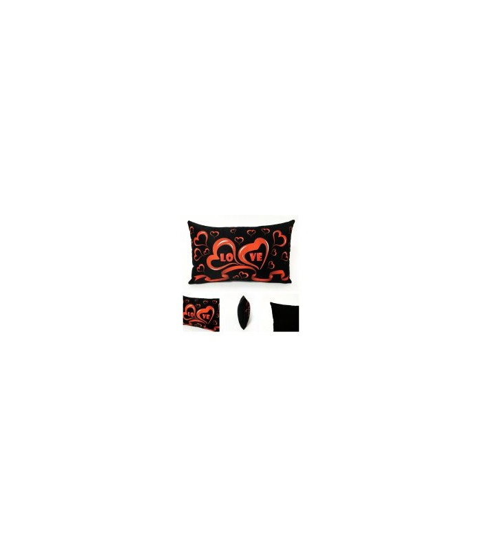Cojin  LOVE NEGRO ALMOHADA LONT MED 35CM