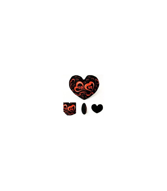 Cojin  LOVE NEGRO CORAZÓN LONT MED 32CM