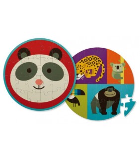  3 AÑOS Mini Puzzle 24pc Panda Friends
