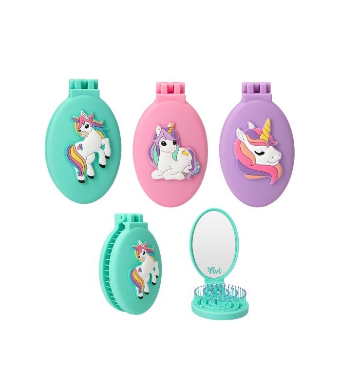 Ylvi cepillo plegable con unicornio