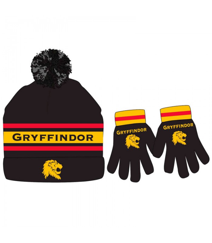 Set gorro y guantes Gryffindor Harry Potter