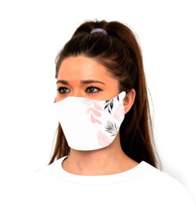 Mascarilla con filtro lavable Homologada Flores