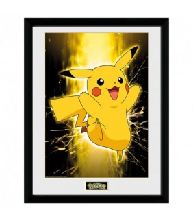 Impresion enmarcada Pikachu