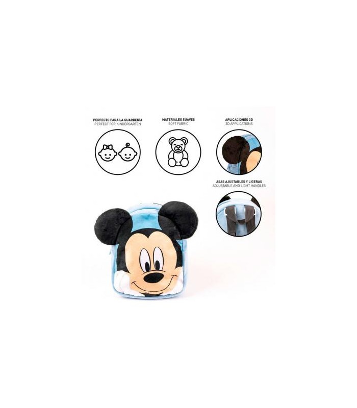 MOCHILA PELUCHE MICKEY DISNEY 22CM