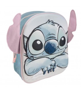 Mochila Infantil 3d Aplicaciones Stitch