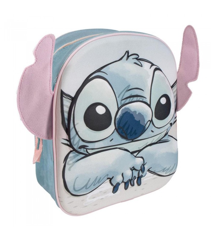 Mochila Infantil 3d Aplicaciones Stitch
