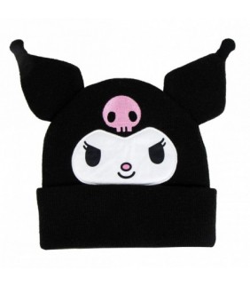 Gorro de Punto Kuromi - 100  Acrílico Negro