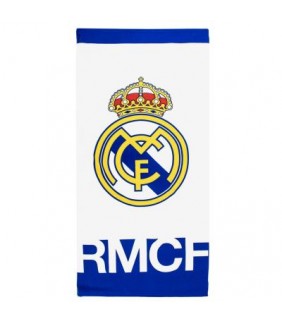 toalla microfibra real madrid Blanca