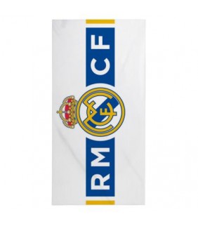 toalla algodón real madrid franja azul