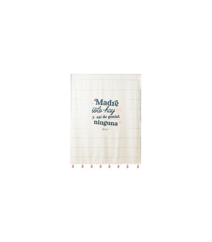 Mr Wonderful Manta fina con mensaje Madre solo hay