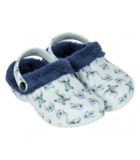 zapatillas de casa zueco borreguillo stitch T26/27