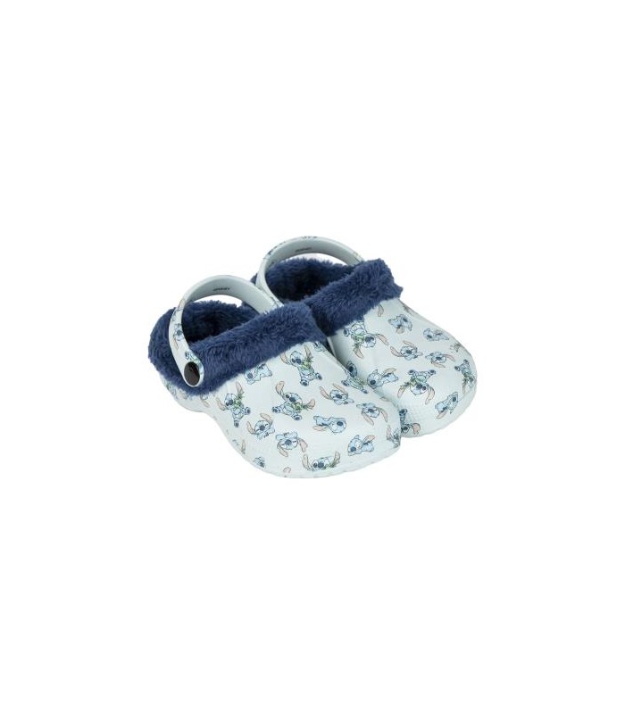zapatillas de casa zueco borreguillo stitch T26/27