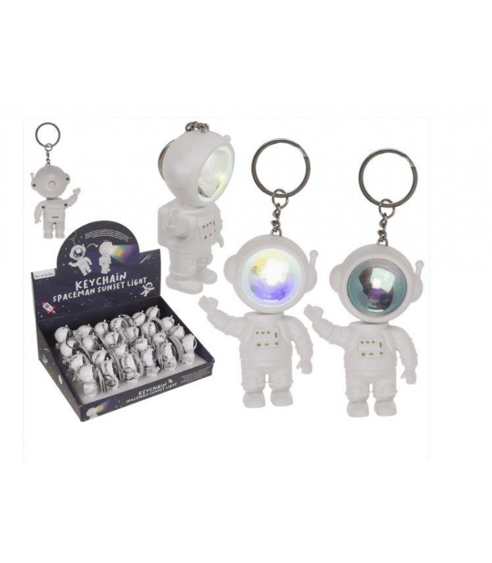 Llavero de metal  luz de puesta de sol Spacemen