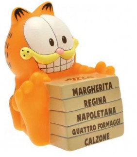 GARFIELD - HUCHA - PILA DE PIZZAS