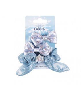 Accesorios Pelo Lazos 3 Piezas Frozen