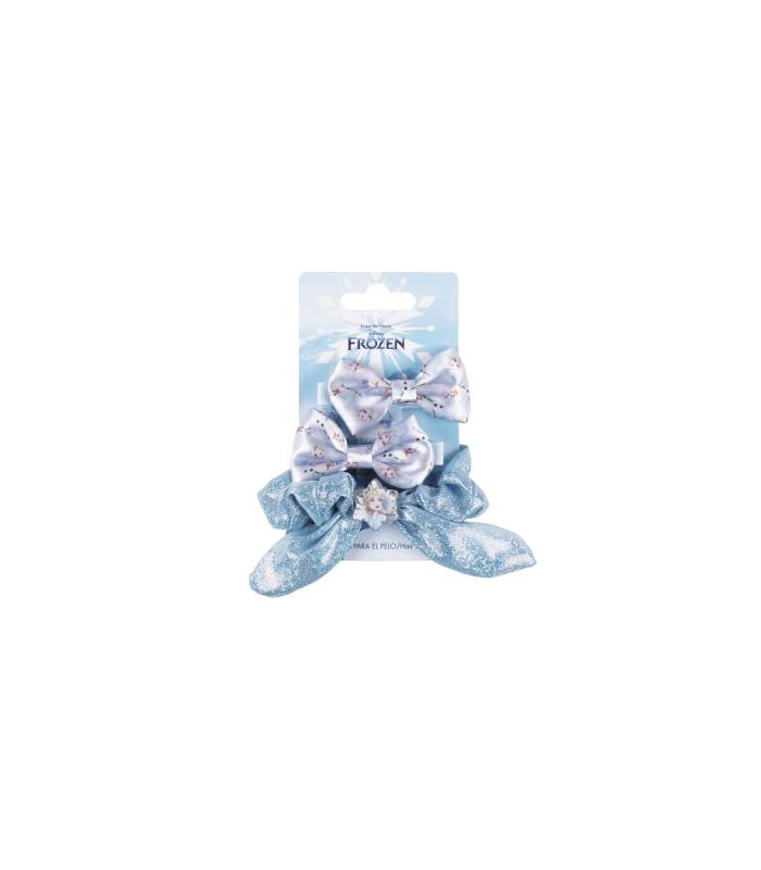 Accesorios Pelo Lazos 3 Piezas Frozen