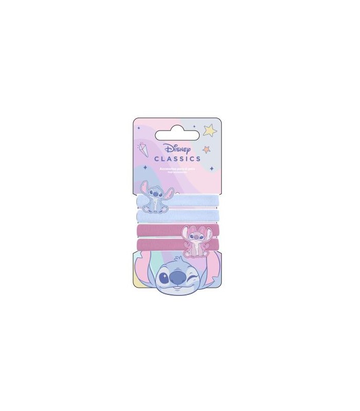 accesorios pelo clips 4 piezas stitch