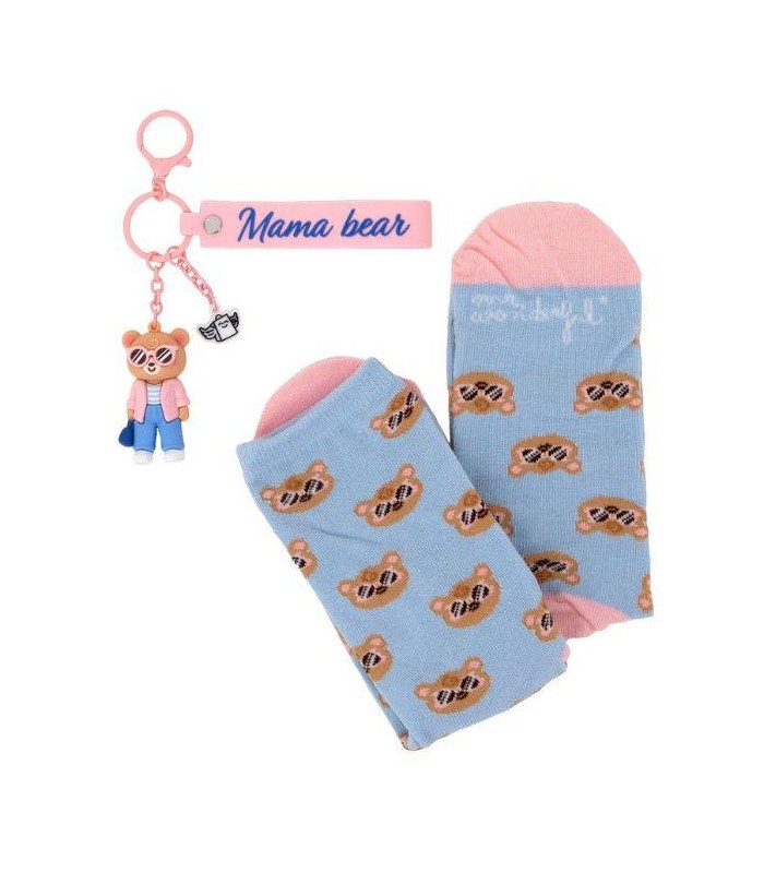 KIT CALCETINES LLAVERO MAMA BEAR MR WONDERFUL