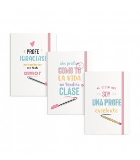LIBRETA CON GOMA M PROFE
