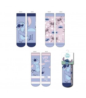 Pack calcetines 3 piezas Stitch Talla 27/30