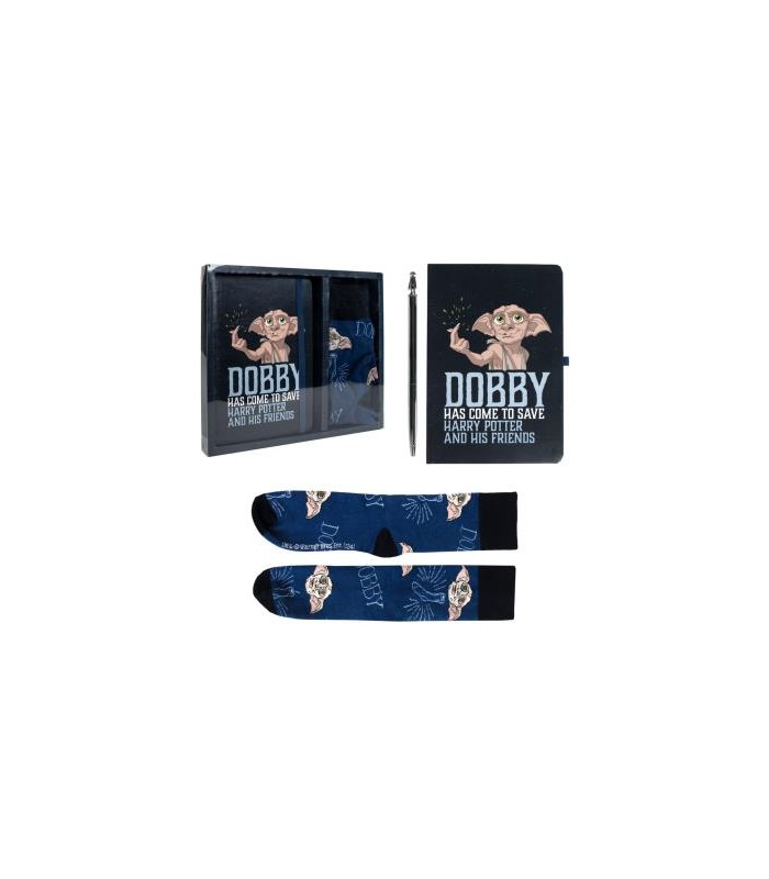 set de papelería calcetín harry potter dobby