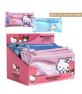 ESTUCHE PORTATODO IRIDISCENTE HELLO KITTY KUROMI